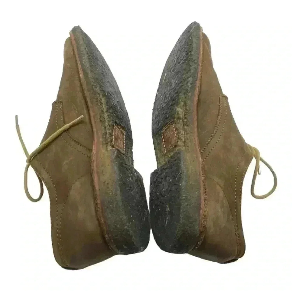 Frye brown casual oxfords with crepe sole shoes size 12 - Picture 3 of 9
